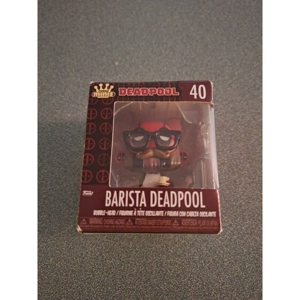 Funko Pop! Minis Marvel Deadpool #40 Barista Deadpool – Coffee Shop Vinyl Collec